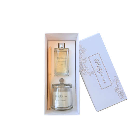 Set vela & difusor Peonia y Damasco