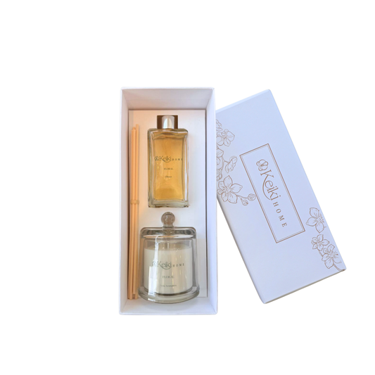 Set vela & difusor Floral