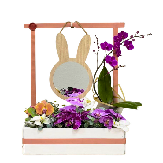 Caja espejo conejo